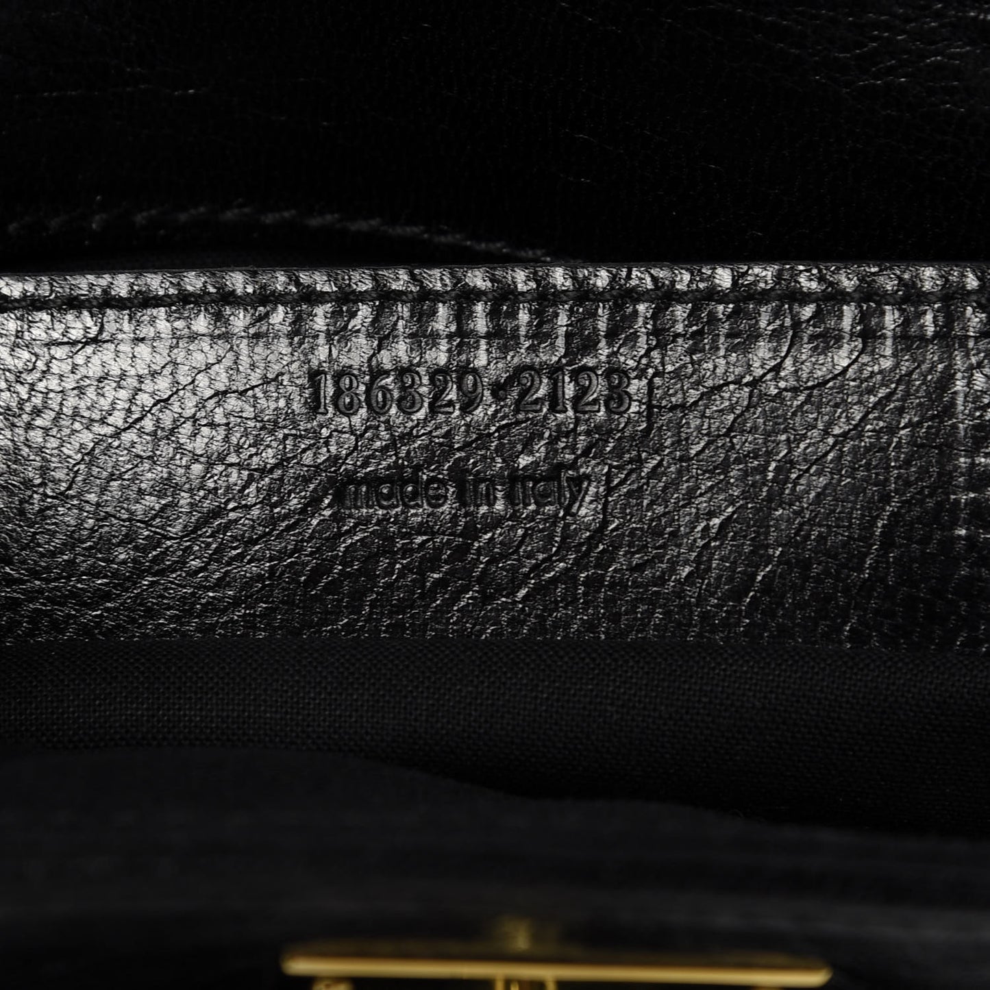 Calfskin Lune Clutch Black