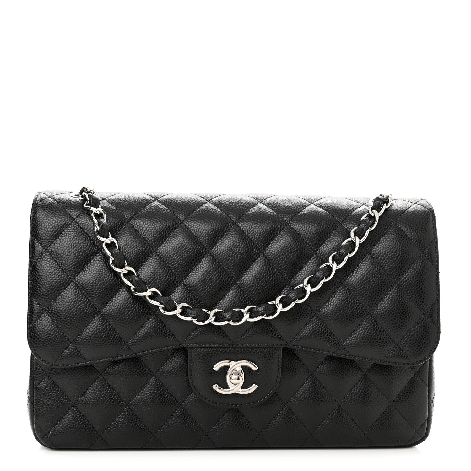 Chanel Caviar Quilted Jumbo Double Flap Black 1 of 11