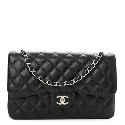 Chanel Caviar Quilted Jumbo Double Flap Black 1 of 11