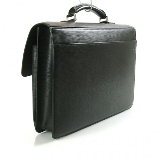 Louis Vuitton Epi Robusto 2 Compartment Briefcase Black 3 of 11