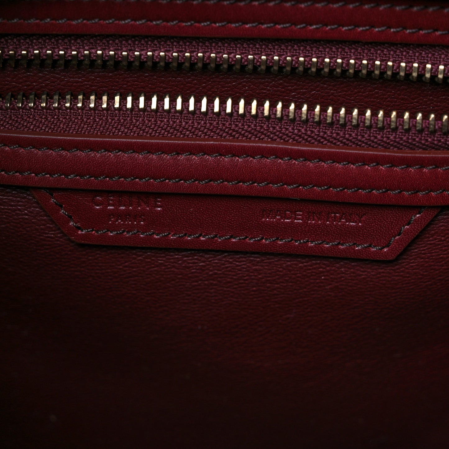 Bullhide Calfskin Micro Bi-Color Luggage Vermillion