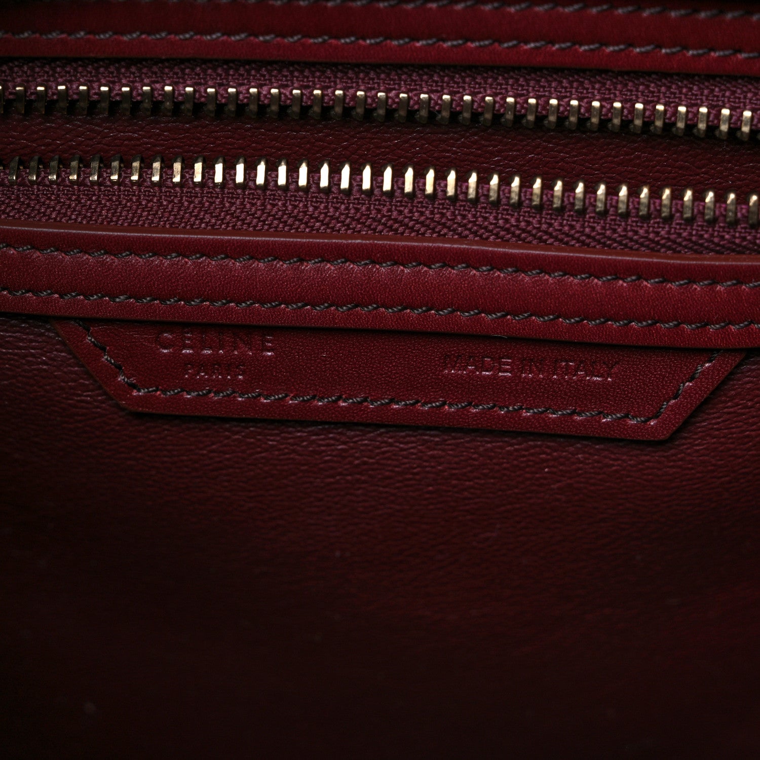 Celine Bullhide Calfskin Micro Bi-Color Luggage Vermillion 6 of 10