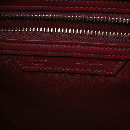 Celine Bullhide Calfskin Micro Bi-Color Luggage Vermillion 6 of 10
