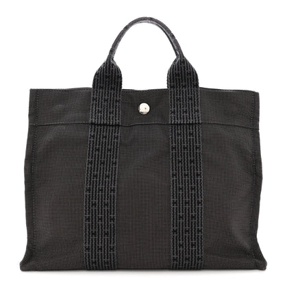 Hermes Canvas Tout Fourre PM Grey 1 of 11