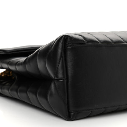 Saint Laurent Calfskin Y Quilted Monogram Medium Loulou Chain Satchel Black 9 of 10