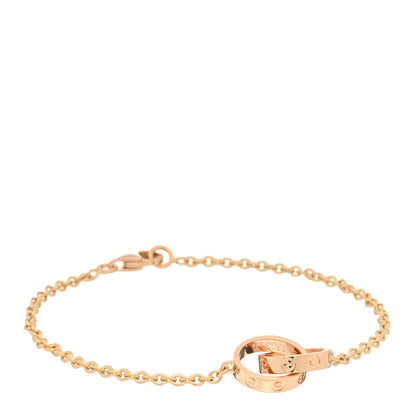 Cartier 18K Pink Gold Interlocking LOVE Bracelet 1 of 5