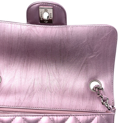 Chanel Metallic Calfskin Quilted Mini Rectangular Flap Pink 10 of 12