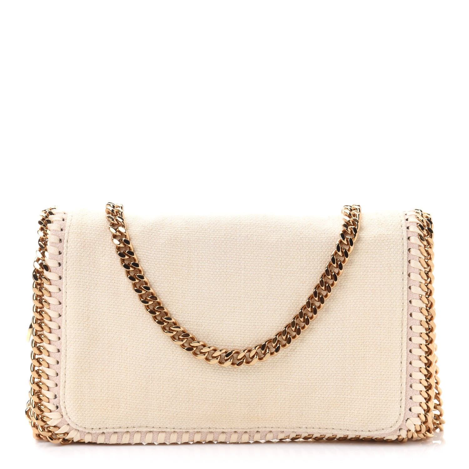 Stella McCartney Linen Falabella Crossbody Pure White 1 of 10