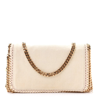 Stella McCartney Linen Falabella Crossbody Pure White 1 of 10