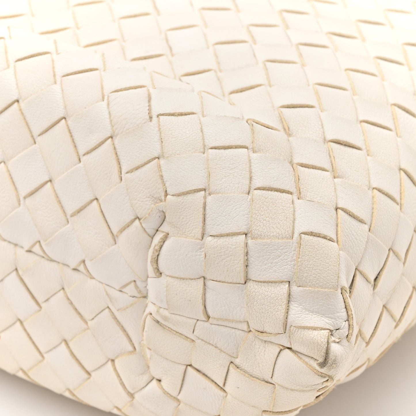 Nappa Intrecciato Small Capri Tote White