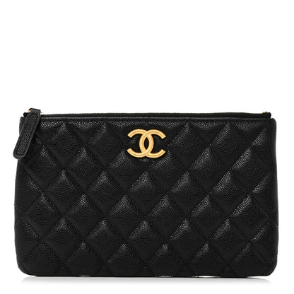 Chanel Caviar Quilted Small CC Cosmetic Case Black 1 of 7