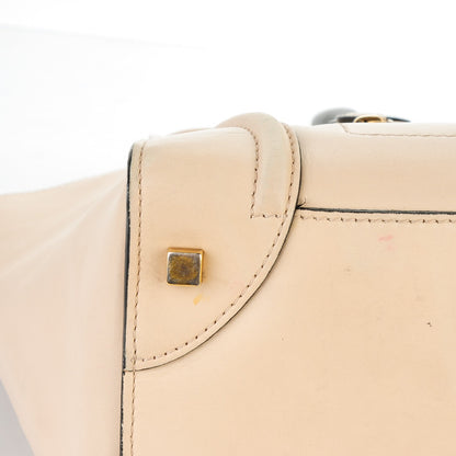 Celine Satin Calfskin Mini Luggage Powder Black 12 of 14