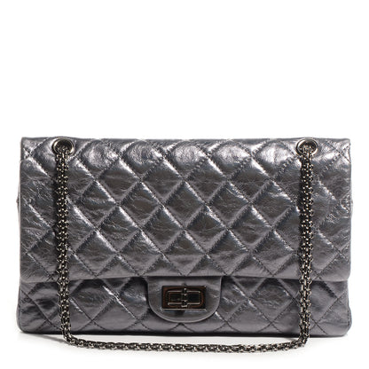 Chanel Aged Calfskin 2.55 Reissue 227 Flap Dark Silver 1 of 8