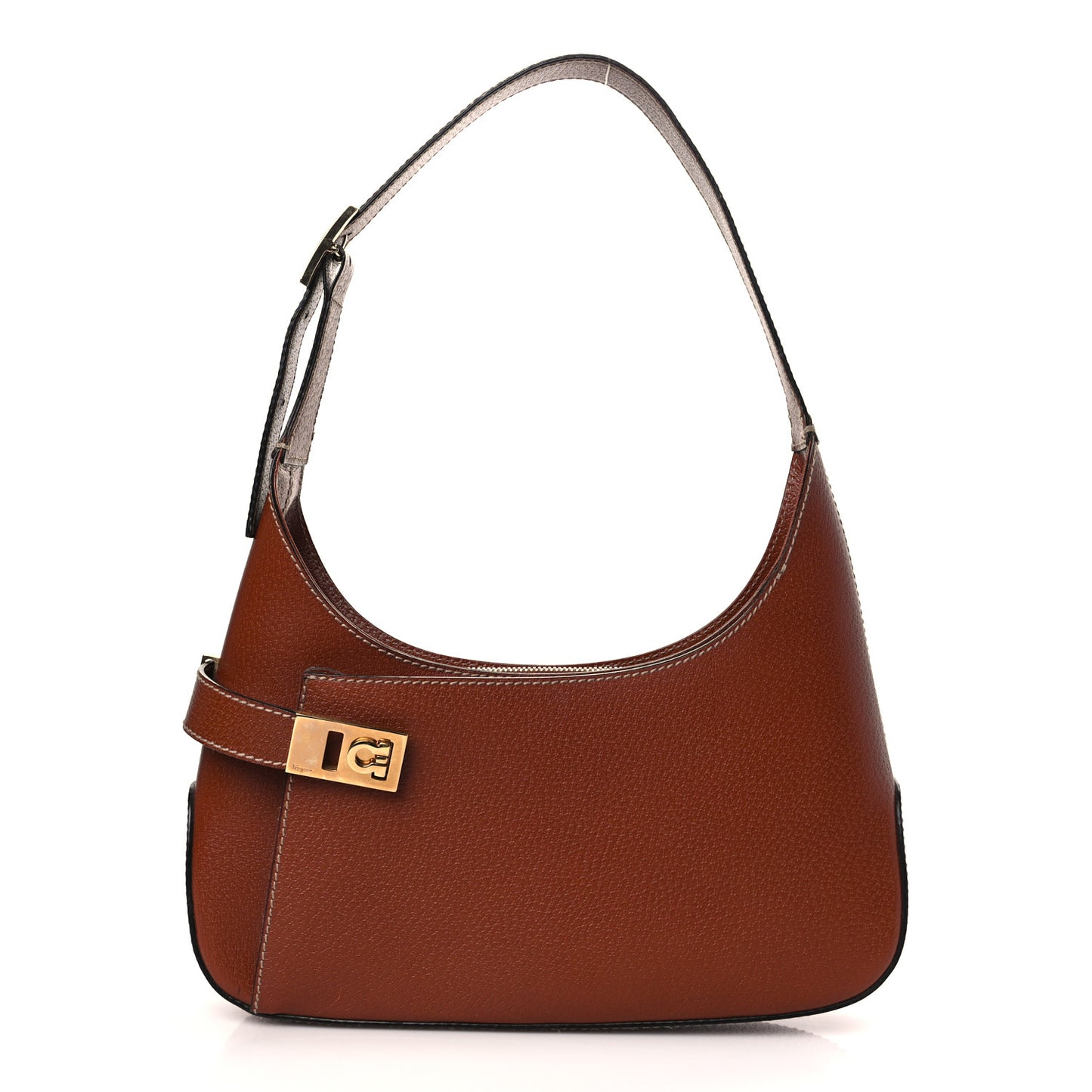 Pigskin Shoulder Bag Brown