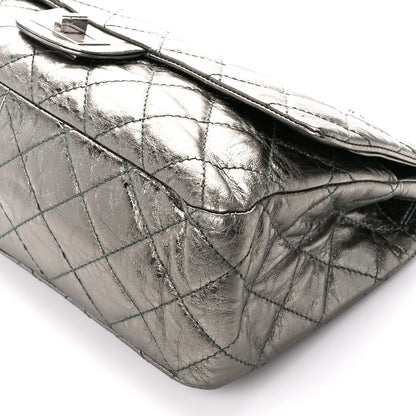 Chanel Metallic Aged Calfskin Quilted 2.55 Reissue 227 Flap Dark Green 10 of 11