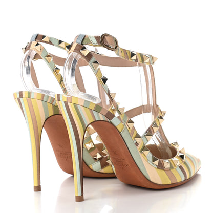 Valentino Garavani Nappa Native Couture 1975 Rockstud Ankle Strap Pumps 36 Multicolor 4 of 8