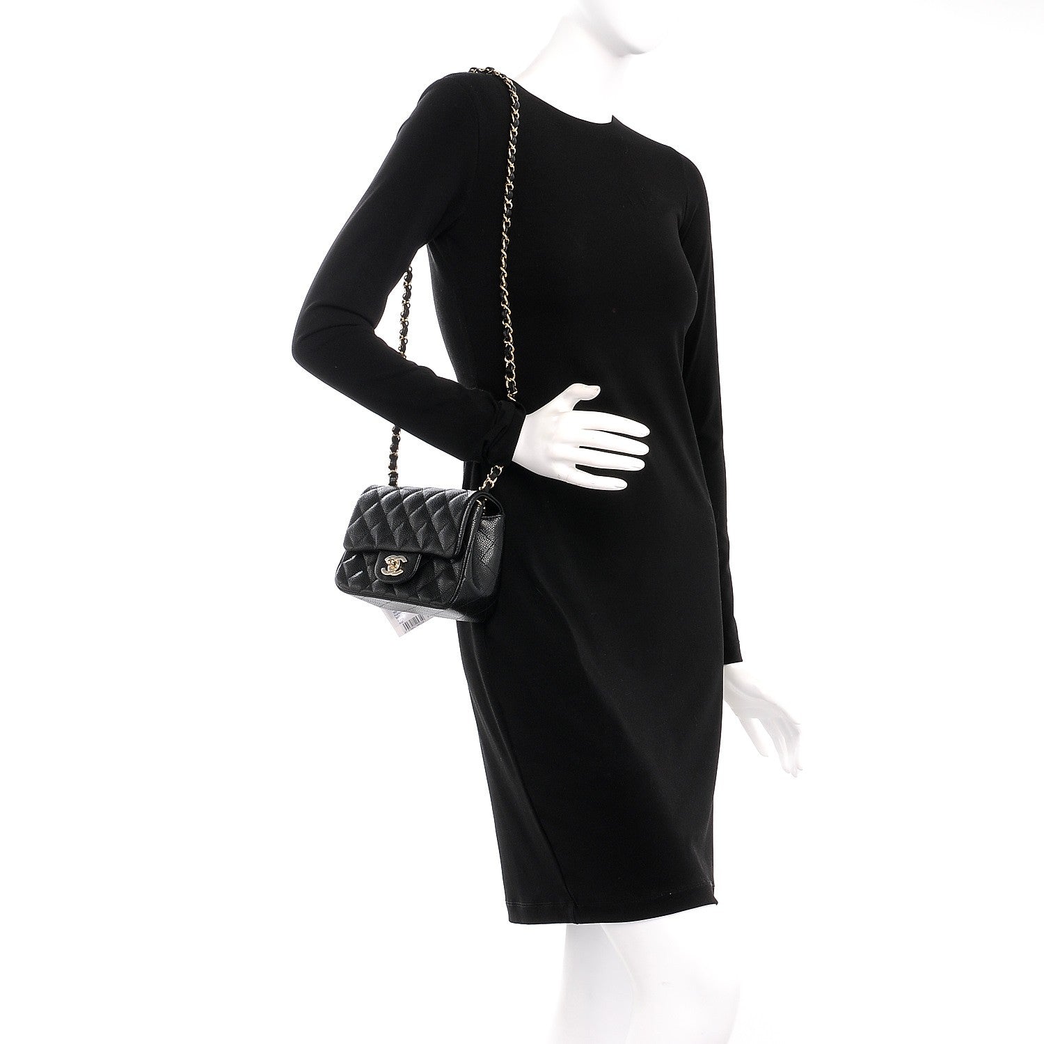 Chanel Caviar Quilted Mini Square Flap Black 2 of 8