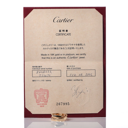Cartier 18K Yellow Gold 9mm Paris Nouvelle Vague Ring 52 6 8 of 8
