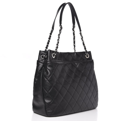 Chanel Caviar Quilted Timeless CC Soft Tote Black 3 of 12