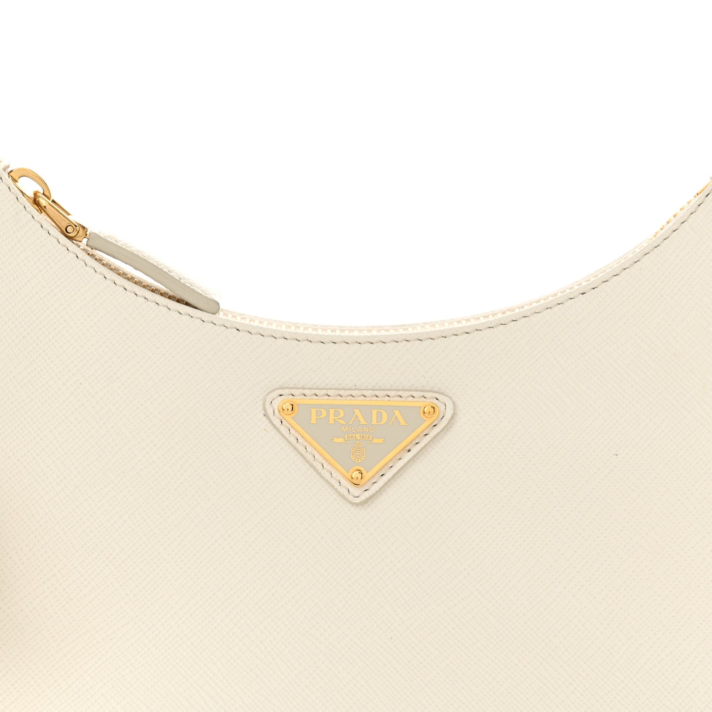 Saffiano Lux Mini Re-Edition Shoulder Bag White