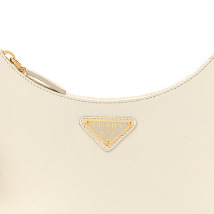 Prada Saffiano Lux Mini Re-Edition Shoulder Bag White 8 of 13