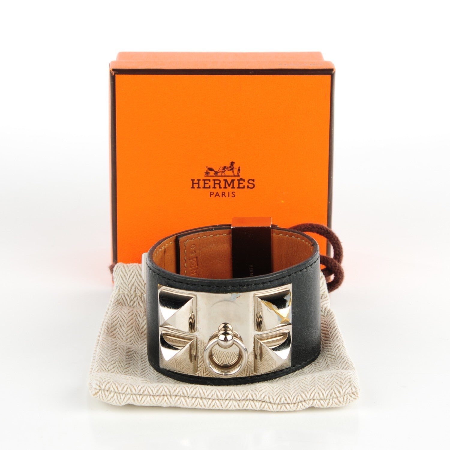 Hermes Chamonix Collier De Chien CDC Bracelet S Black 7 of 7