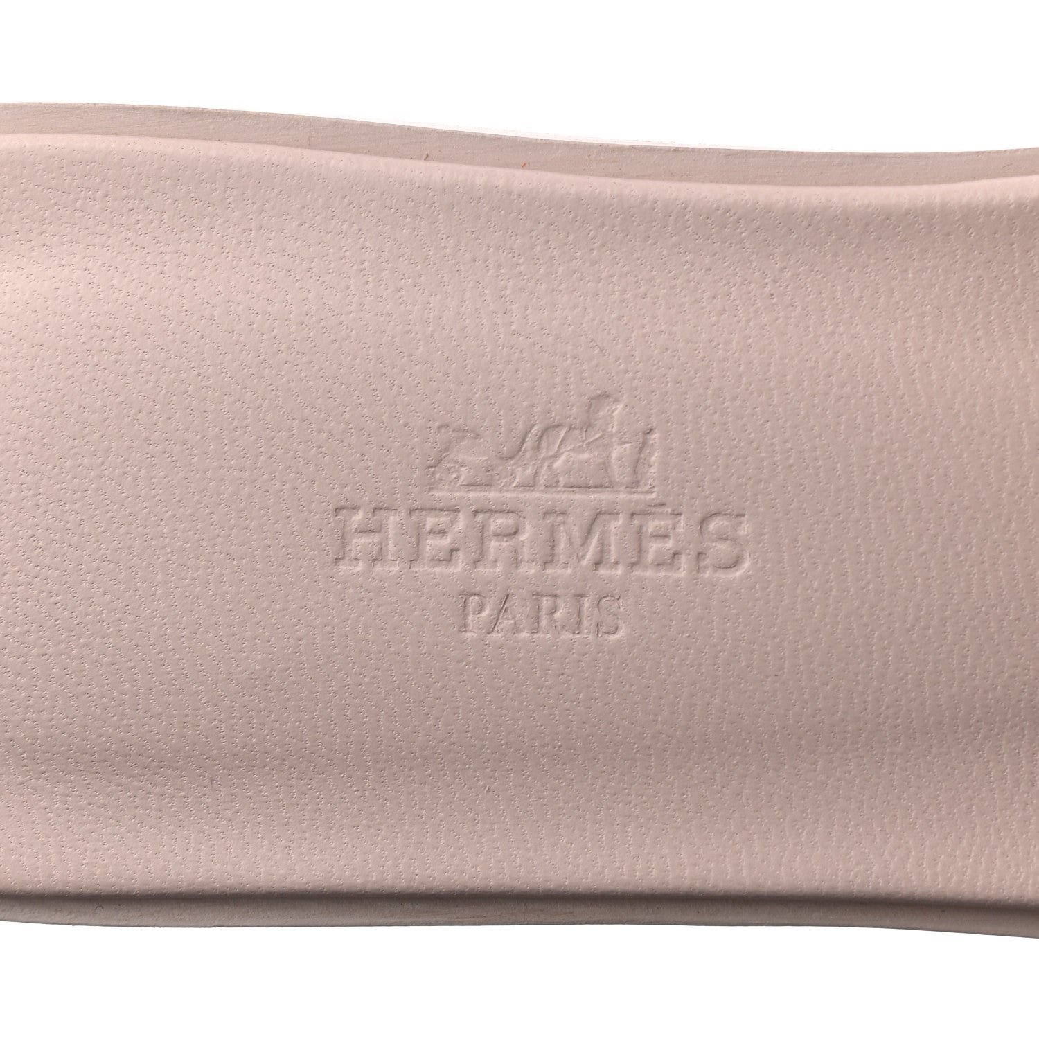 Hermes Box Calfskin Oran Sandals 37 Rose Pale 7 of 8