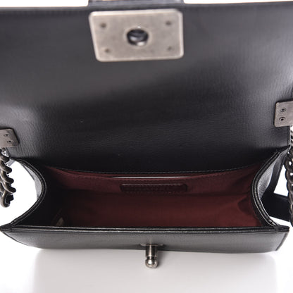 Chanel Goatskin Quilted Patent Small Duo Boy Flap Black 5 of 9