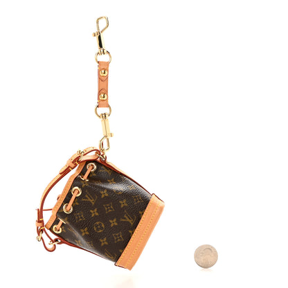 Louis Vuitton Monogram Micro Noe Bag Charm Key Ring 2 of 7