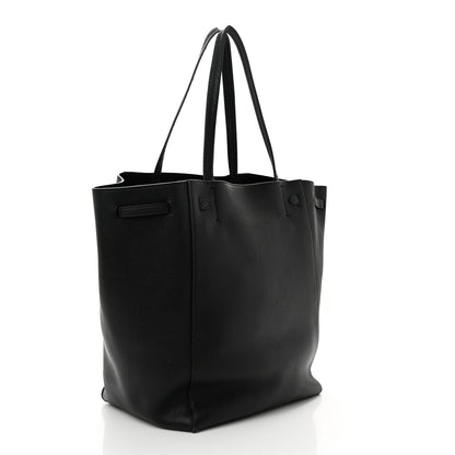 Celine Soft Grained Calfskin Medium Belt Cabas Phantom Black 3 of 16