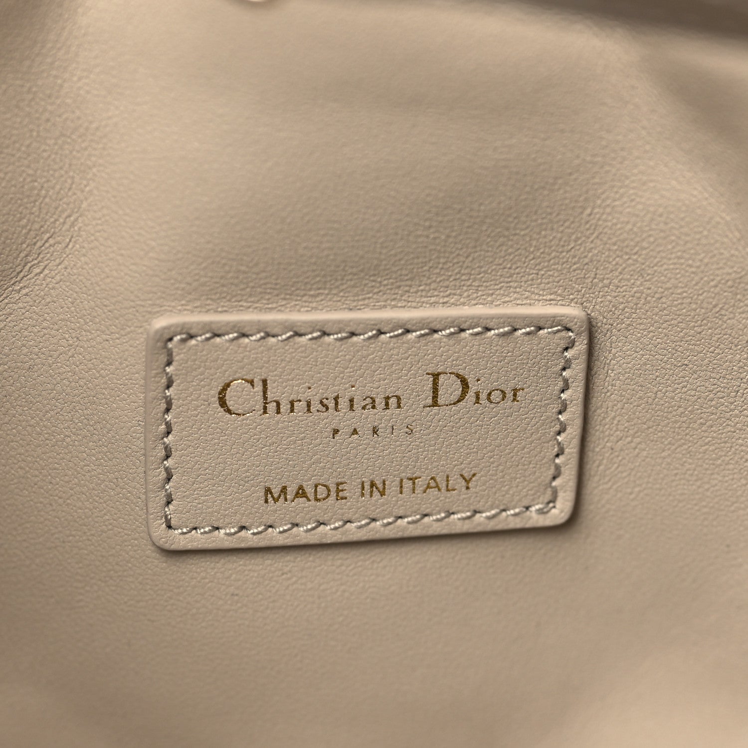 Christian Dior Calfskin Macrocannage Medium Diortravel Nomad Pouch Sand 7 of 10