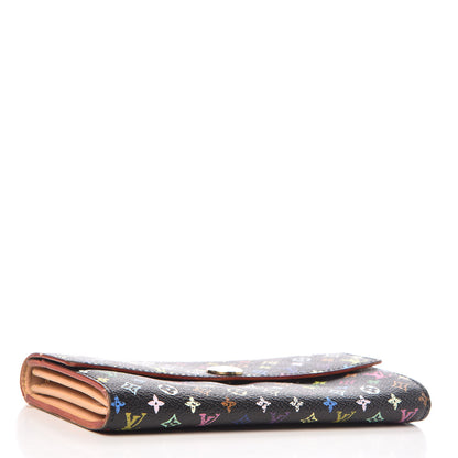 Louis Vuitton Monogram Multicolor Sarah Wallet Black 4 of 14