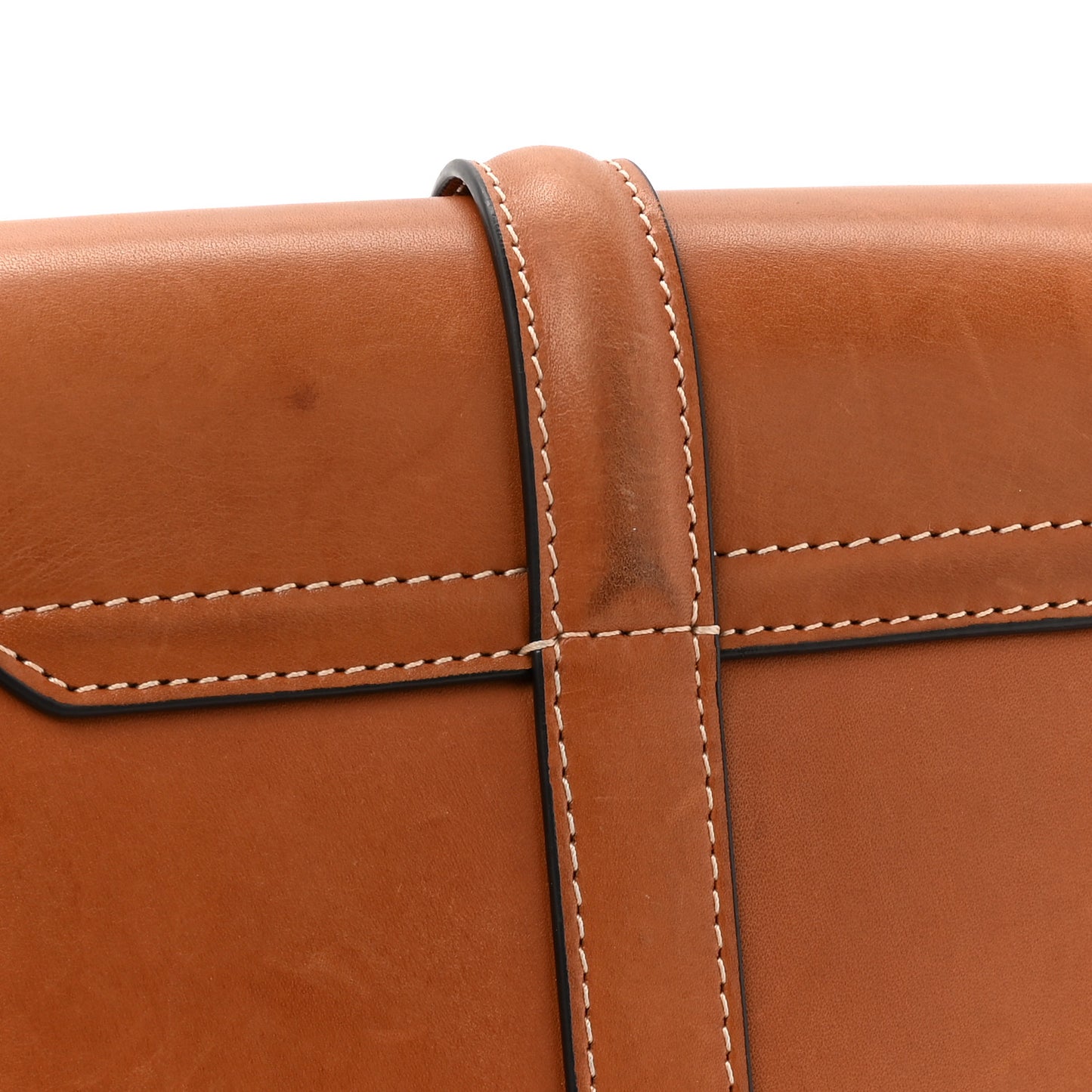 Natural Calfskin Besace Small 16 Tan