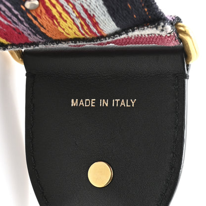 Christian Dior Canvas Embroidered Studded Rainbow Shoulder Strap 3 of 3
