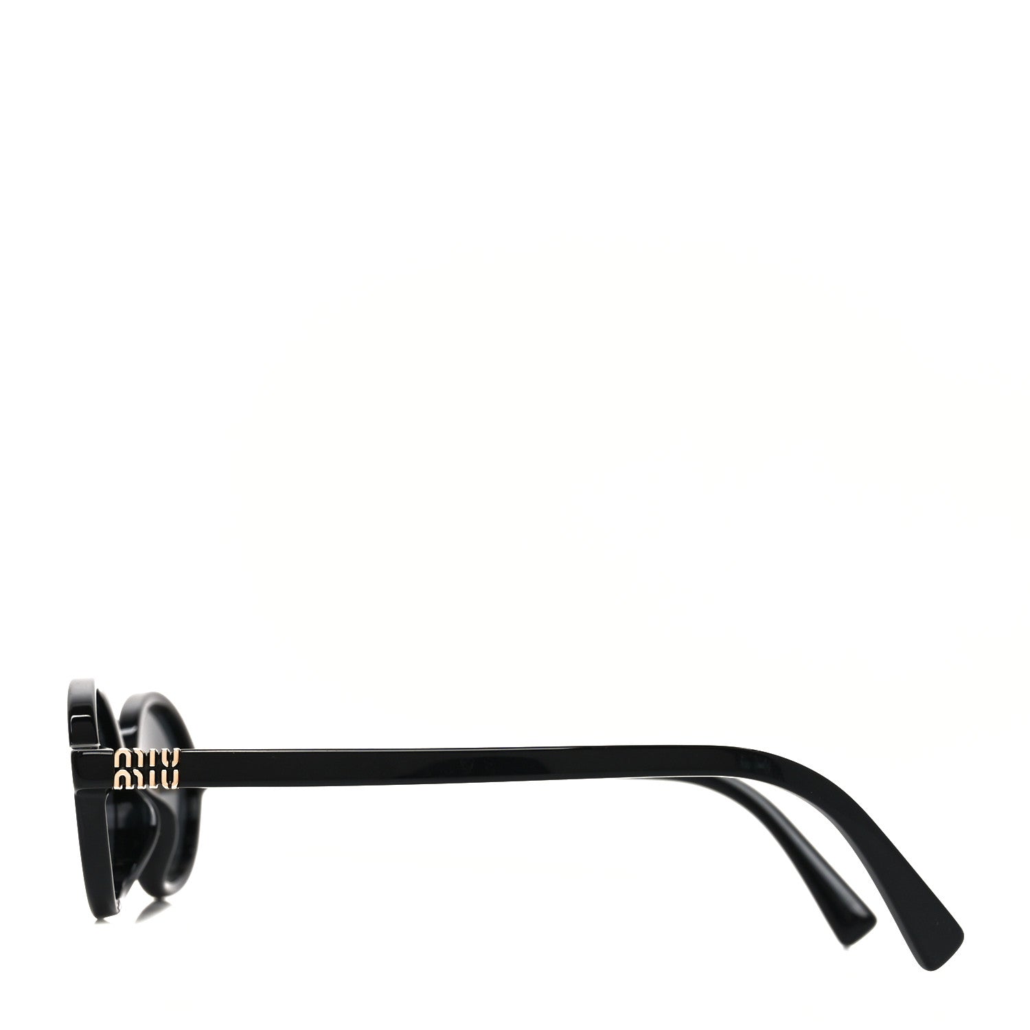 Miu Miu Acetate Oval Regard Sunglasses SMU04Z Black 3 of 7