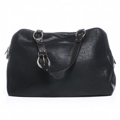 Christian Dior Leather XL Gaucho Zipped Tote Black 3 of 7