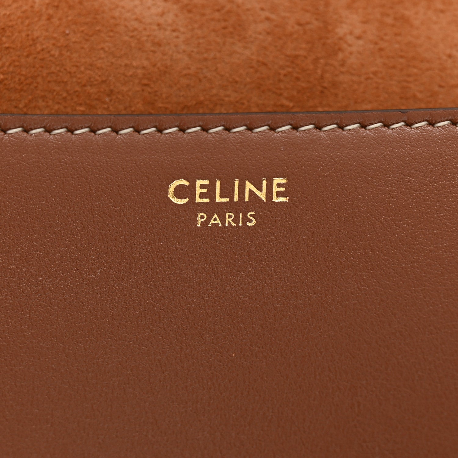 Celine Smooth Calfskin Triomphe Besace Bag Tan 6 of 11