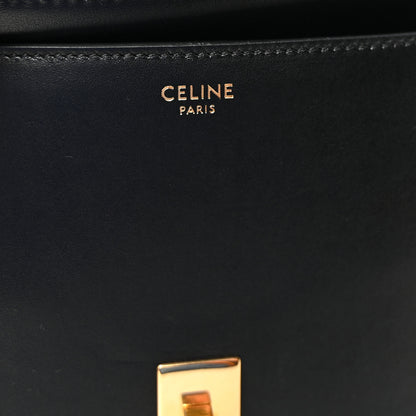 Celine Satinated Calfskin Large 16 Top Handle Bag Black 6 of 9