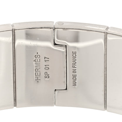 Hermes Enamel Printed Wide Coup De Fouet Au Bloc Hinged Bracelet M Rayon 4 of 5
