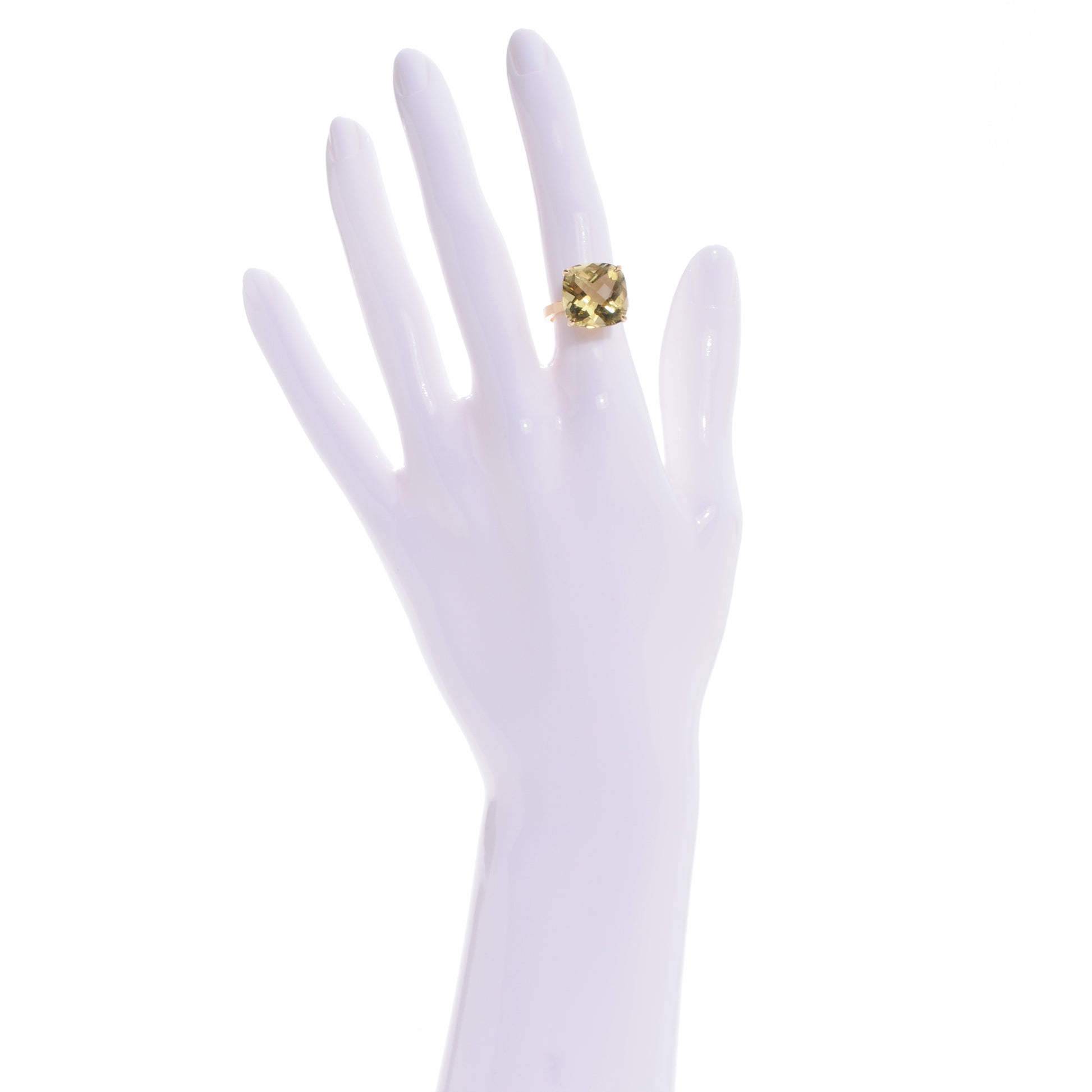 Tiffany 18k Gold Citrine Sparklers Cocktail Ring 5.25 2 of 6