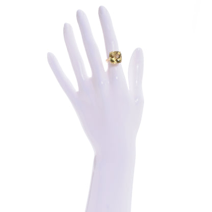 Tiffany 18k Gold Citrine Sparklers Cocktail Ring 5.25 2 of 6