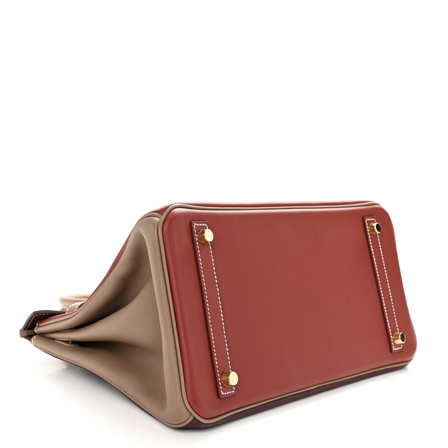 Hermes Swift Horseshoe Birkin 30 Rouge H Etoupe Rouge Sellier 4 of 12