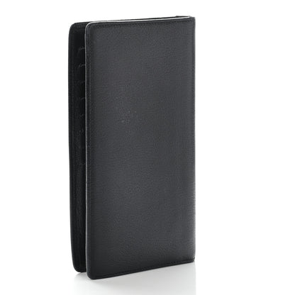 Chanel Goatskin Camellia Embossed Yen Wallet Black 3 of 17