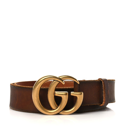Gucci Faded Calfskin Double G 40mm Belt 110 44 Cuir 1 of 10