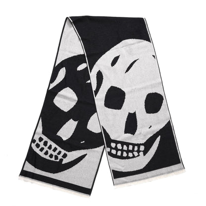 Alexander McQueen Wool Oversized Skull Scarf Grey 3 of 5