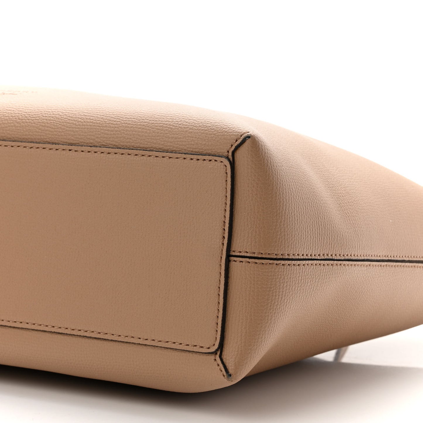 Grainy Calfskin Haymarket Check Medium Ardwell Zip Tote Camel