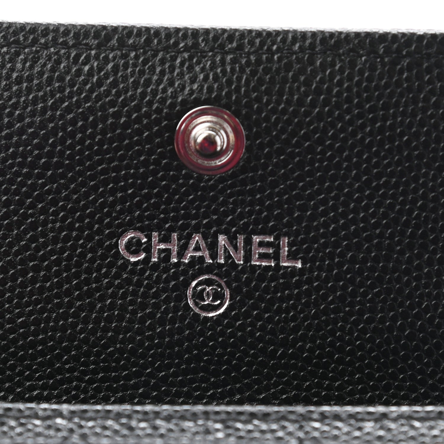 Chanel Caviar Quilted Boy Flap Card Holder Black 6 of 8