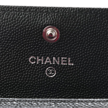 Chanel Caviar Quilted Boy Flap Card Holder Black 6 of 8