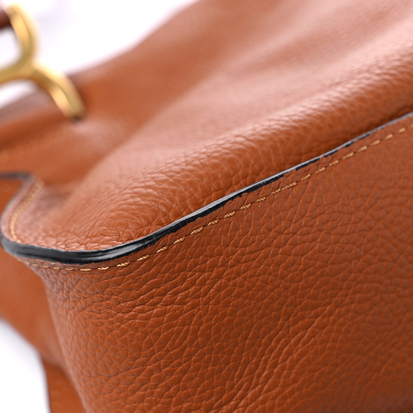 Calfskin Small Marcie Satchel Tan