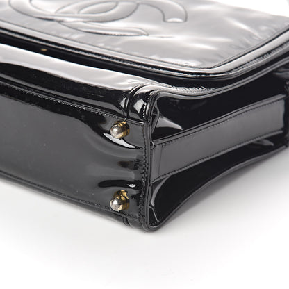 Chanel Patent CC Flap Shoulder Bag Black 9 of 9